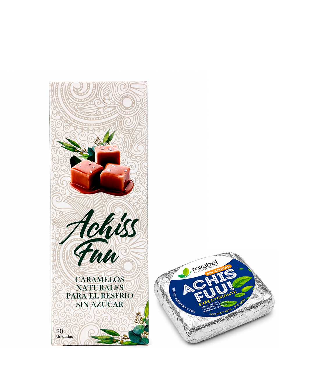 Caramelos Expectorantes Achis Fuu Roxabel 10 UND.